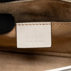 Gucci top handle mini Sylvie bag calfskin white GHW