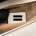Gucci top handle mini Sylvie bag calfskin white GHW