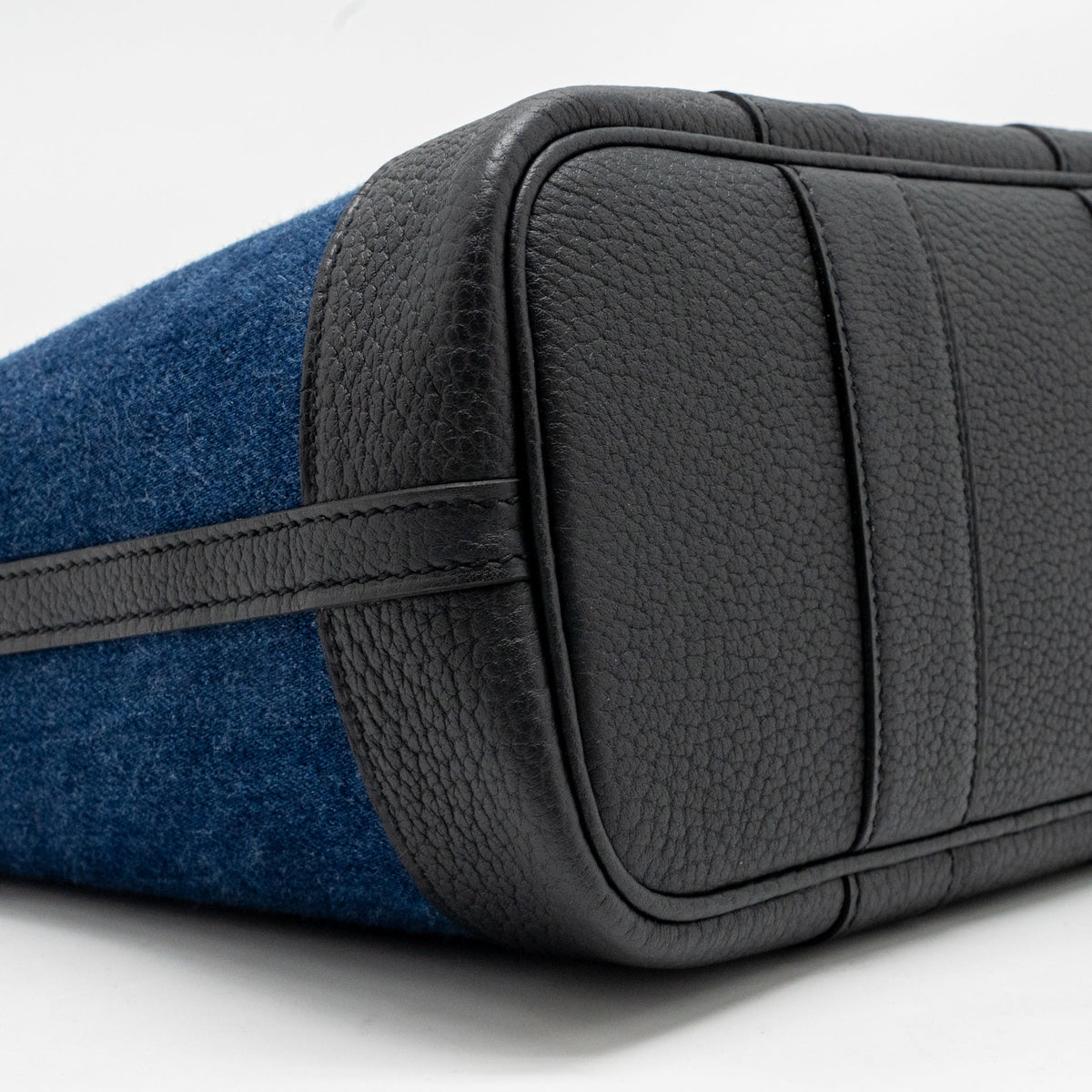 Hermes Neo Garden Party 23 Denim/Negonda Denim Moyen/Noir SHW