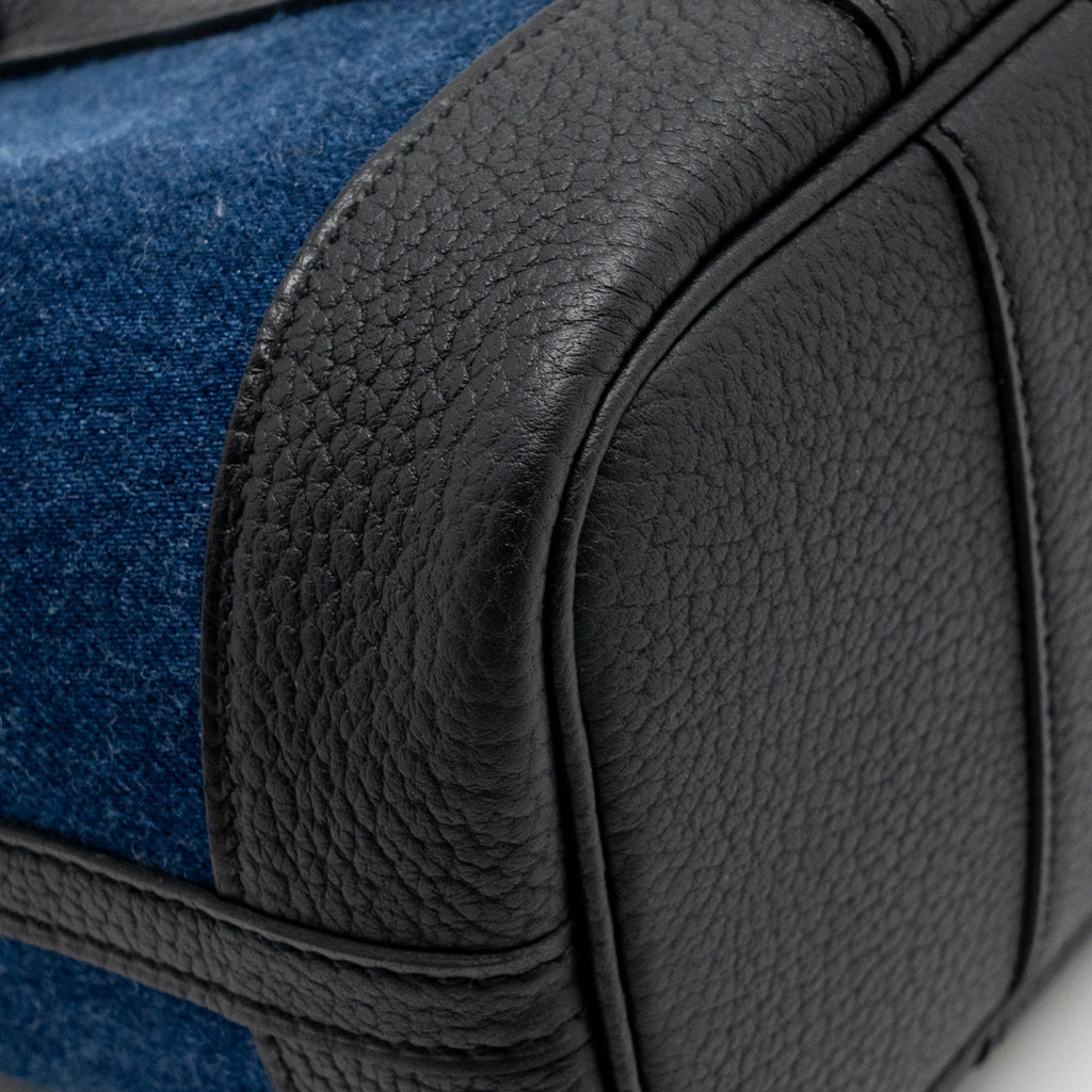 Hermes Neo Garden Party 23 Denim/Negonda Denim Moyen/Noir SHW