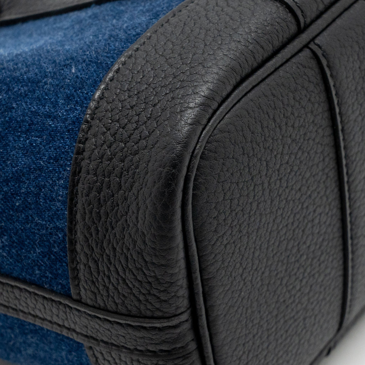 Hermes Neo Garden Party 23 Denim/Negonda Denim Moyen/Noir SHW