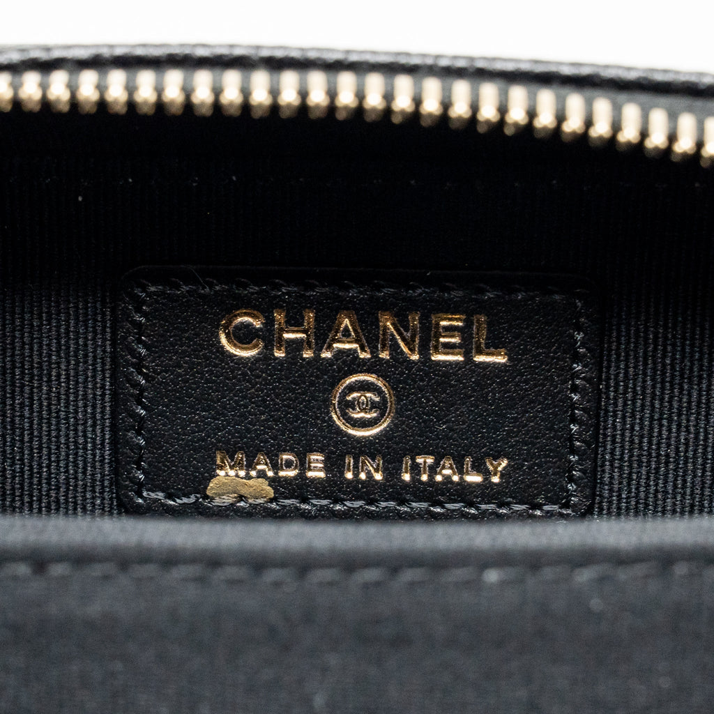 Chanel 22S Boy Clutch with Chain Caviar Black LGHW
