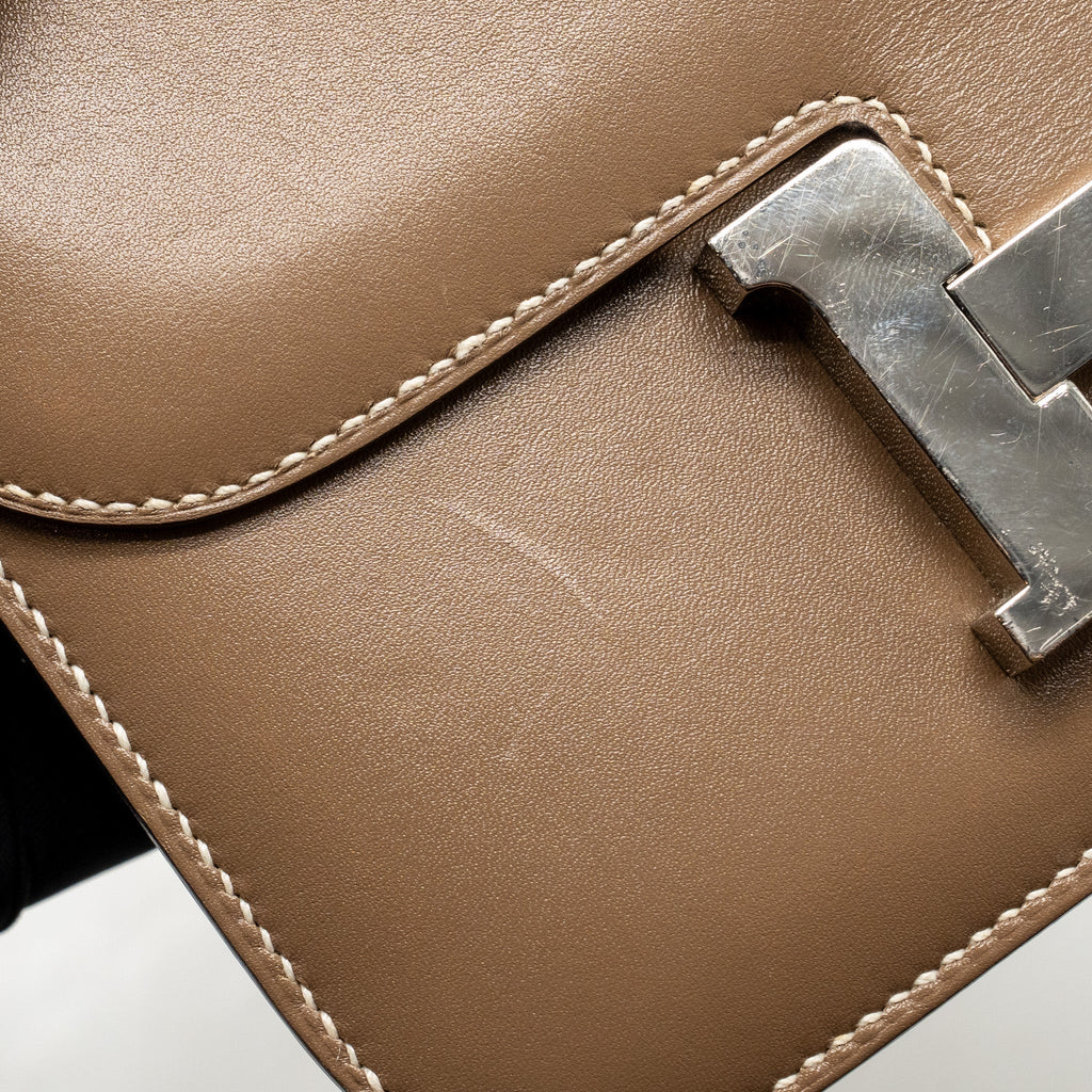 Hermes Mini Constance tadlakt etoupe SHW