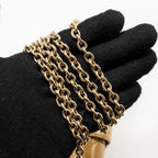 DIOR MISS DIOR WALLET ON CHAIN CANNAGE PATENT BEIGE LGHW