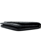 CHANEL 2.55 WALLET ON CHAIN AGED CALFSKIN BLACK RUTHENIUM SHW