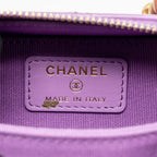 Chanel 22S CC Clutch with Chain Lambskin Purple GHW