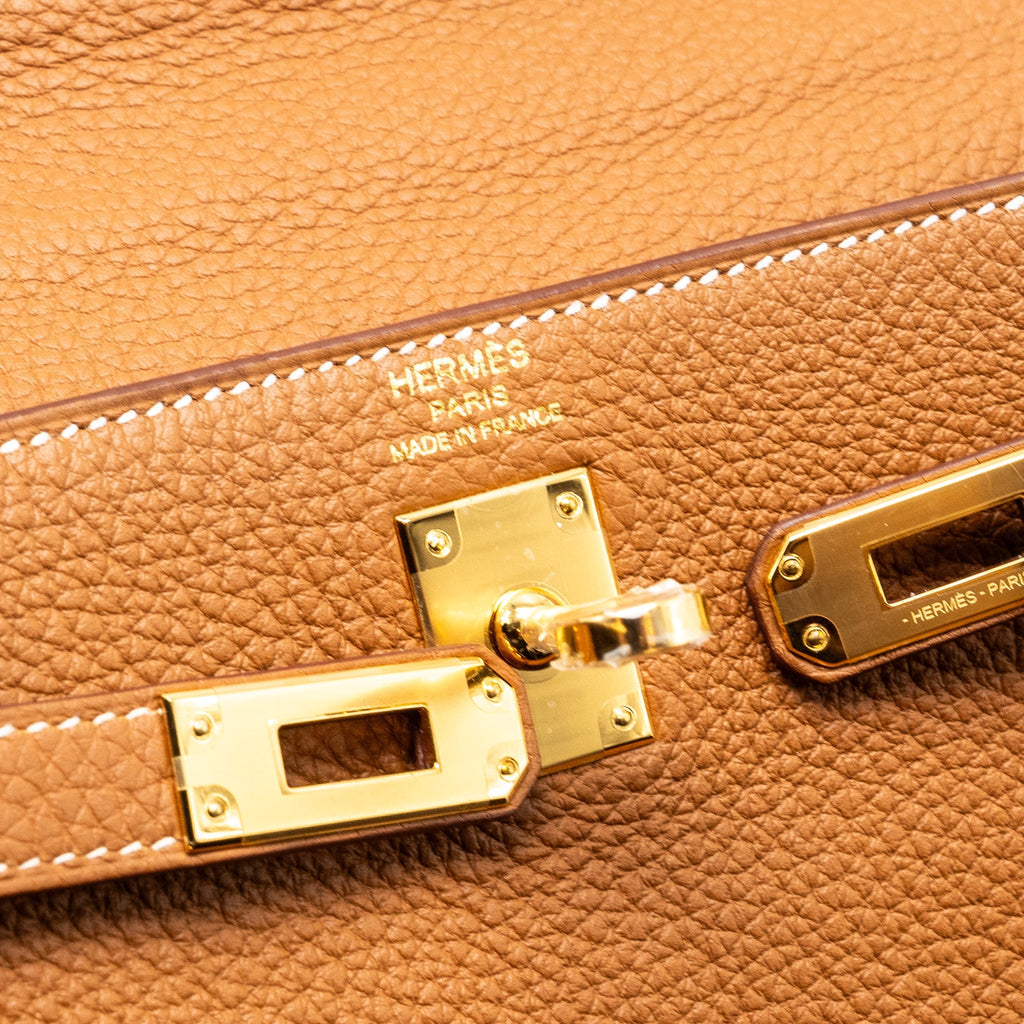 HERMES Kelly 25 Togo Gold GHW