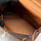 HERMES Kelly 25 Togo Gold GHW