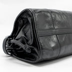 PRADA BONNIE MEDIUM LEATHER HANDBAG CALFSKIN BLACK GHW