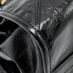 PRADA BONNIE MEDIUM LEATHER HANDBAG CALFSKIN BLACK GHW