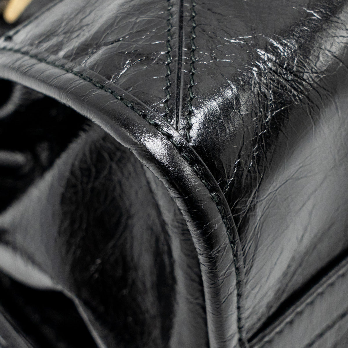 PRADA BONNIE MEDIUM LEATHER HANDBAG CALFSKIN BLACK GHW