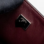 CHANEL MEDIUM CLASSIC DOUBLE FLAP BAG CAVIAR BLACK SHW (MICROCHIP)