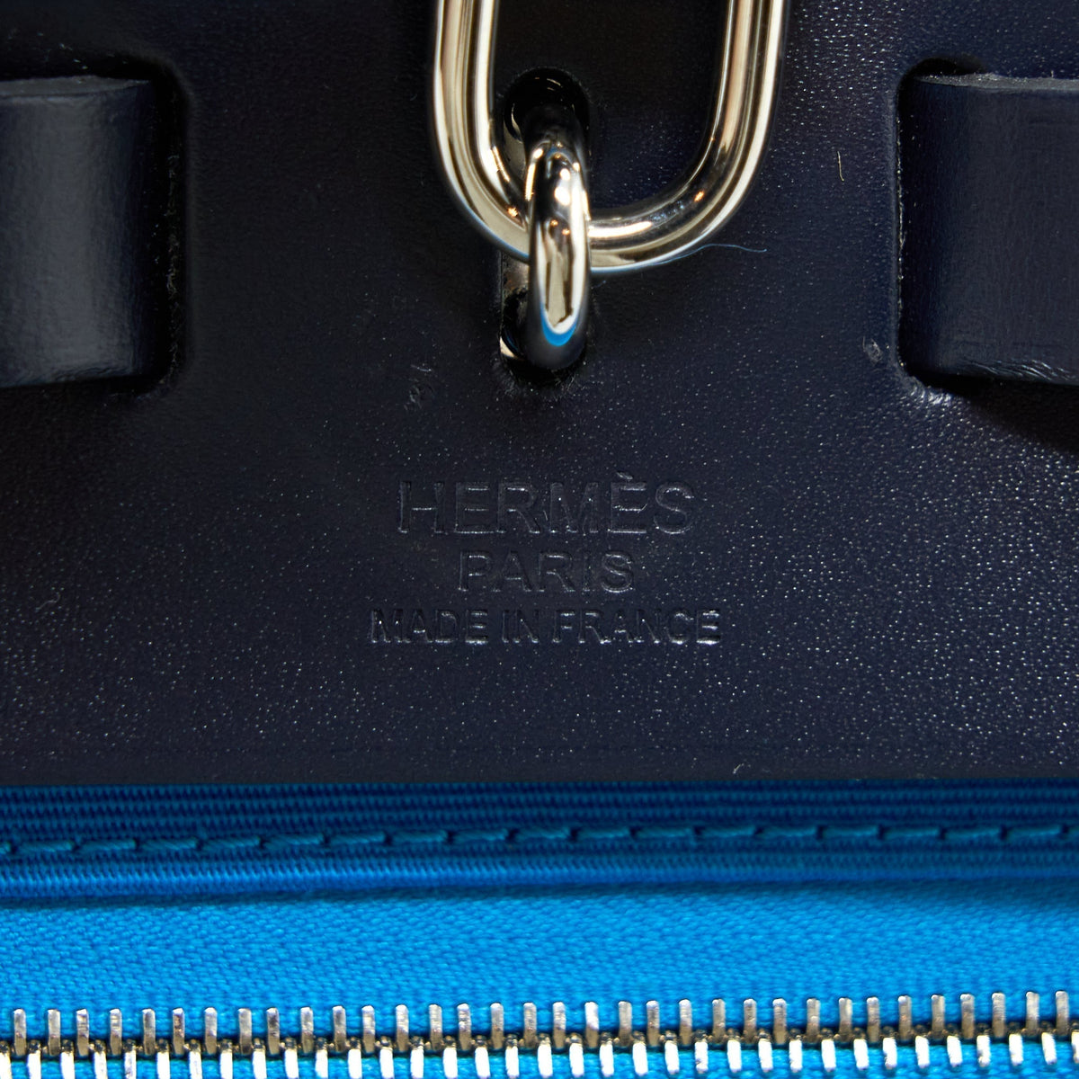 HERMES HERBAG 31 BLUE / BLACK SHW