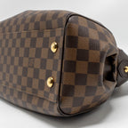 LOUIS VUITTON TREVI PM TOTE BAG DAMIER EBENE CANVAS GHW
