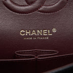 CHANEL MEDIUM CLASSIC DOUBLE FLAP 25CM CAVIAR BLACK GHW (MICROCHIP)