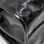 PRADA BONNIE MEDIUM LEATHER HANDBAG CALFSKIN BLACK GHW