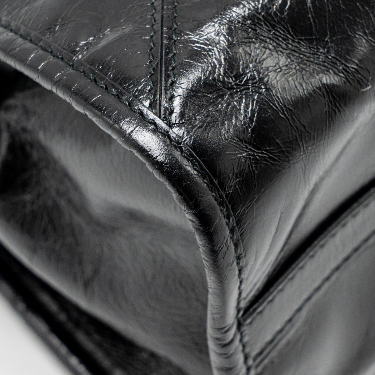 PRADA BONNIE MEDIUM LEATHER HANDBAG CALFSKIN BLACK GHW