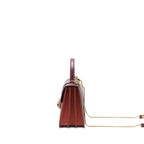 BVLGARI SERPENTI FOREVER TOP HANDLE BAG CALFSKIN RED