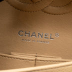 CHANEL MEDIUM CLASSIC DOUBLE FLAP BAG CAVIAR BEIGE SHW (MICROCHIP)
