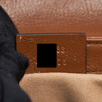 GUCCI GG MARMONT MATELASSE SUPER MINI BAG BROWN GHW
