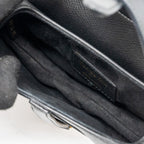 DIOR MINI SADDLE BAG GRAINED CALFSKIN BLACK GHW
