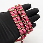 Chanel Mini Rectangular flap bag lambskin pink GHW