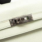 Hermes Kelly 25 Epsom Vert Fizz SHW