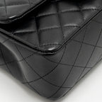 CHANEL MINI RECTANGULAR FLAP BAG LAMBSKIN BLACK SHW (MICROCHIP)