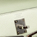 Hermes Kelly 25 Epsom Vert Fizz SHW