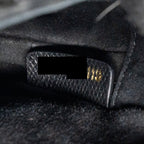 DIOR MINI SADDLE BAG GRAINED CALFSKIN BLACK GHW