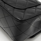 CHANEL MINI RECTANGULAR FLAP BAG LAMBSKIN BLACK SHW (MICROCHIP)