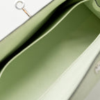 Hermes Kelly 25 Epsom Vert Fizz SHW