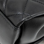 CHANEL COCO LOOP SINGLE FLAP BAG LAMBSKIN BLACK SHW
