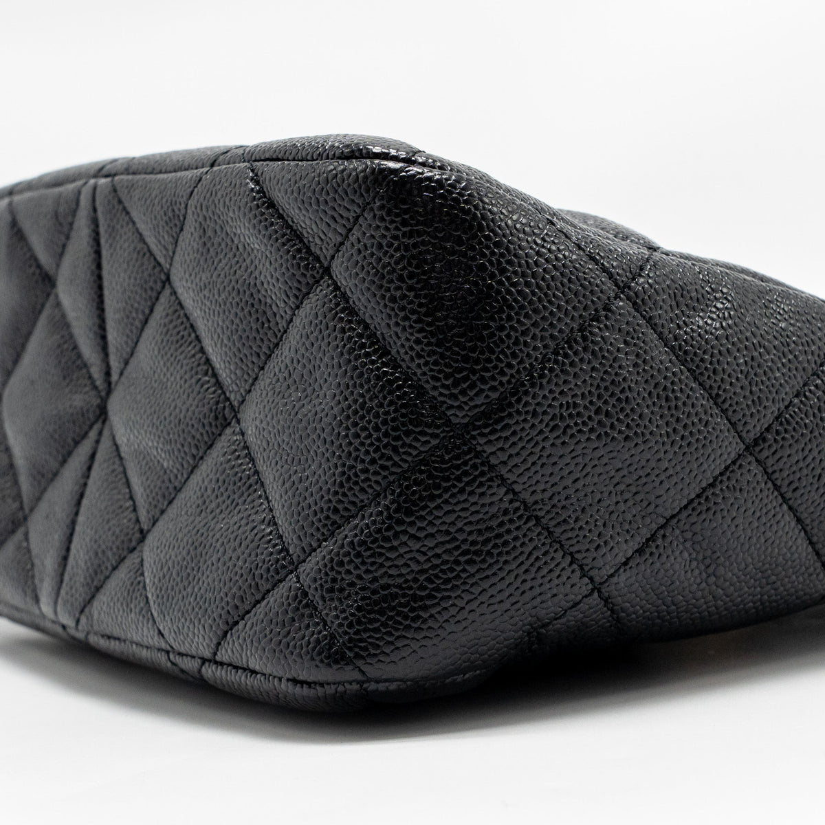 CHANEL QUILTED HOBO CAVIAR BLACK GHW (MICROCHIP)