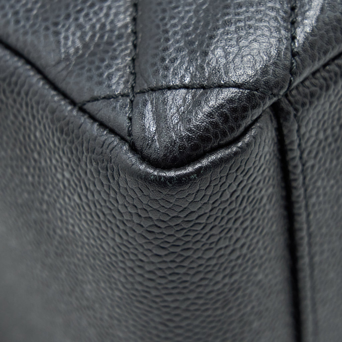 CHANEL GRAND SHOPPING TOTE GST CAVIAR BLACK SHW