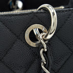 CHANEL GRAND SHOPPING TOTE GST CAVIAR BLACK SHW