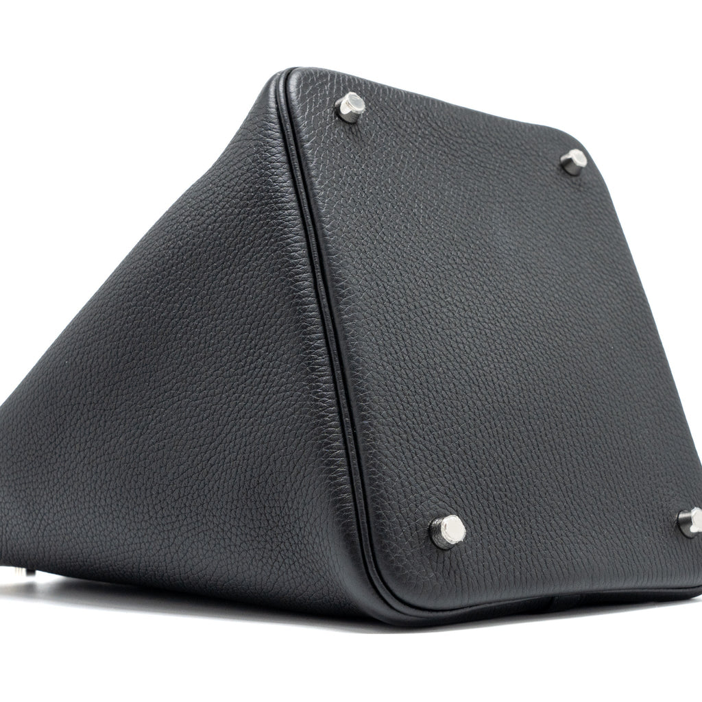 Hermes picotin 22 lock bag clemence Black SHW