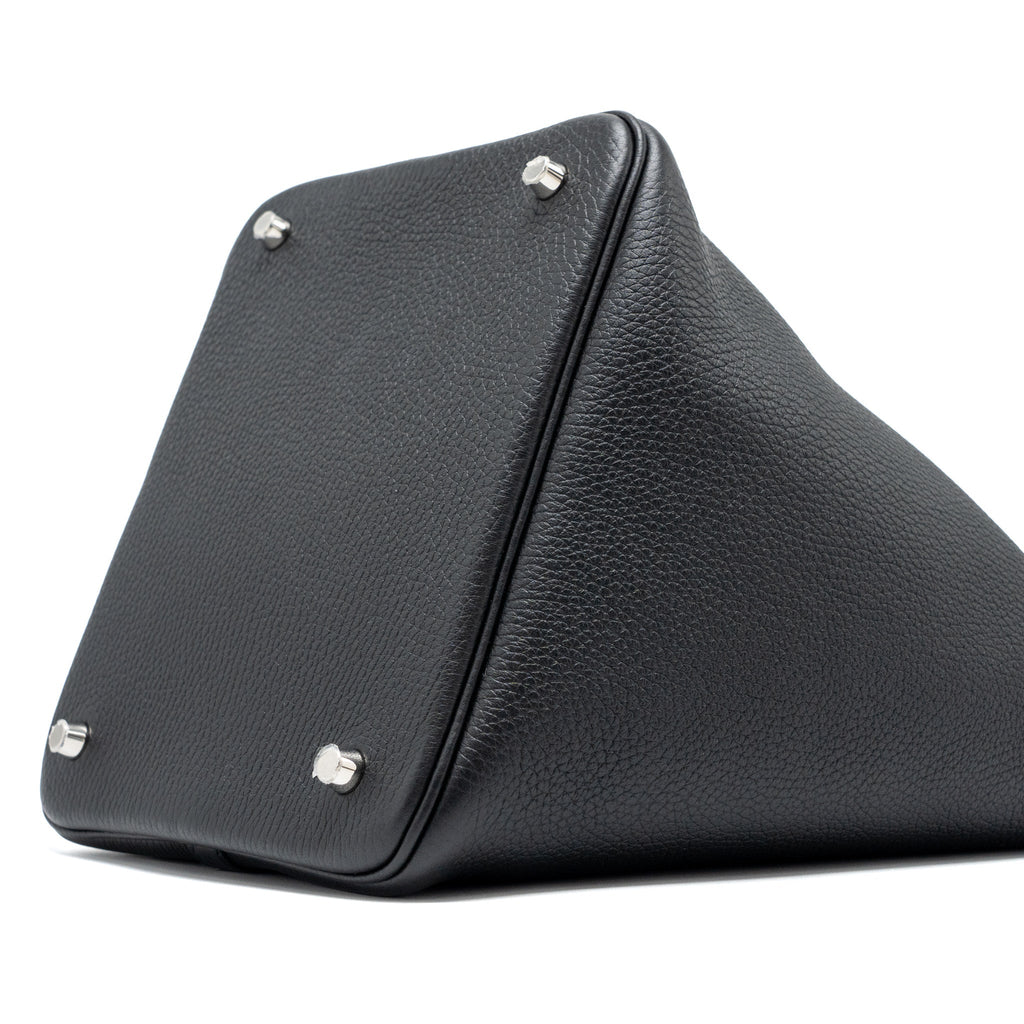 Hermes picotin 22 lock bag clemence Black SHW