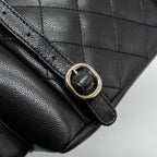 CHANEL 23K TRIPLE POCKET BACKPACK CAVIAR BLACK LGHW (MICROCHIP)