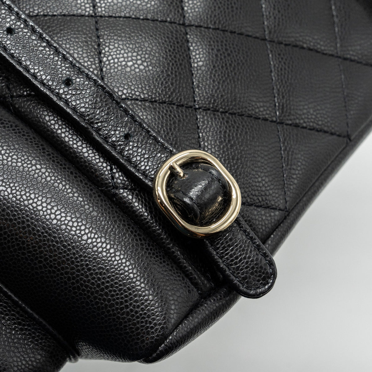 CHANEL 23K TRIPLE POCKET BACKPACK CAVIAR BLACK LGHW (MICROCHIP)