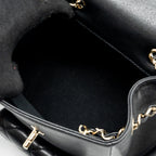 CHANEL 23K TRIPLE POCKET BACKPACK CAVIAR BLACK LGHW (MICROCHIP)