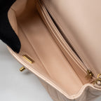 CHANEL PEARL CRUSH MINI RECTANGULAR FLAP BAG LAMBSKIN LIGHT PINK GHW (MICROCHIP)