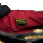 CHANEL 23C SMALL HOBO BAG SHINY CALFSKIN BLACK BRUSHED GHW (MICROCHIP)