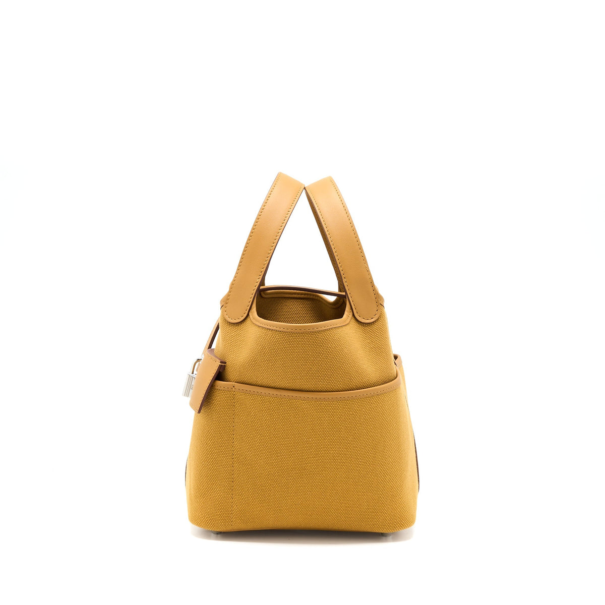 Hermes Picotin Cargo 18 Swift/Toile Canvas Sesame SHW
