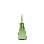 Hermes Kelly 25 Sellier Epsom vert criquet GHW