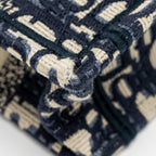 DIOR MINI BOOK TOTE BAG BLUE OBLIQUE EMBRIODERY