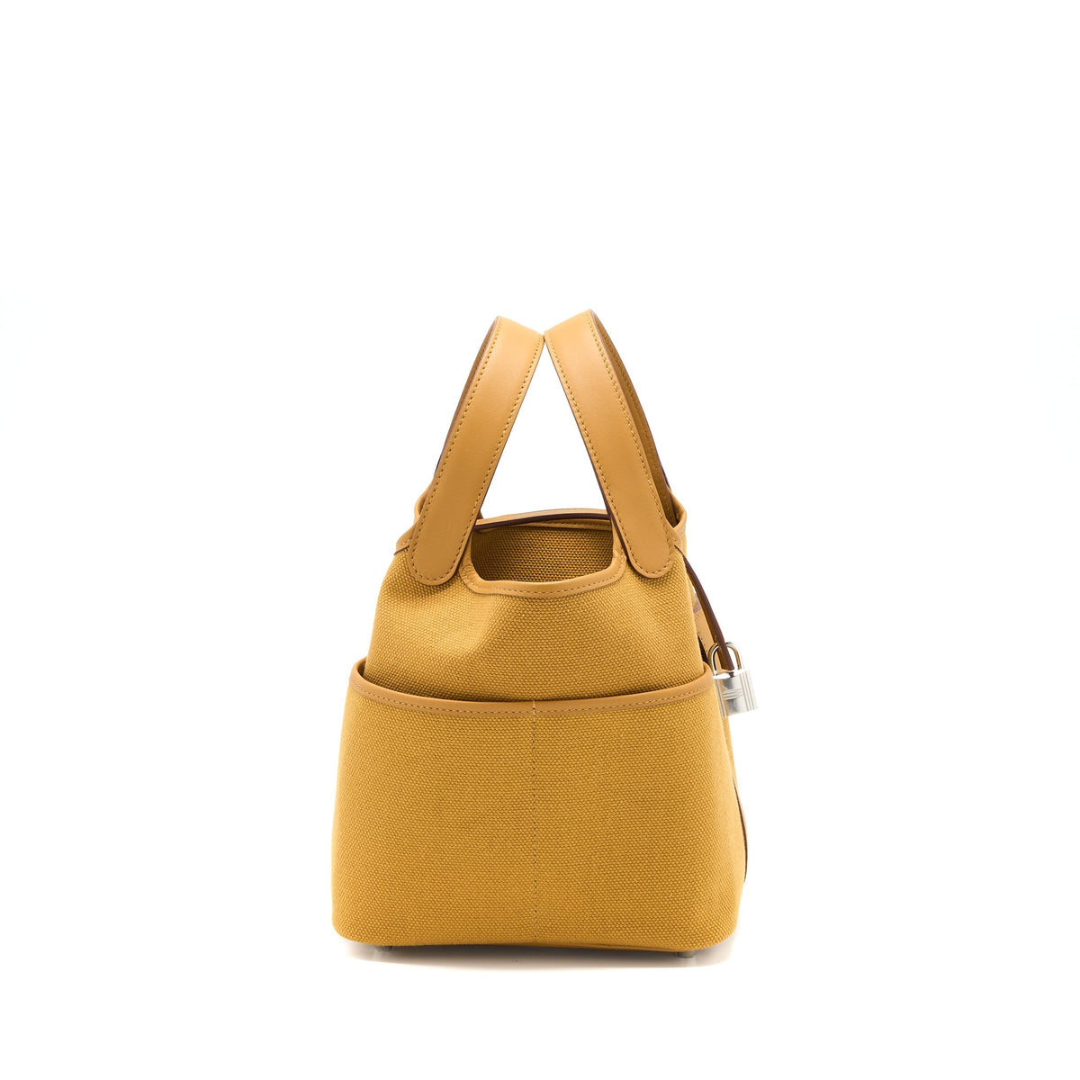 Hermes Picotin Cargo 18 Swift/Toile Canvas Sesame SHW