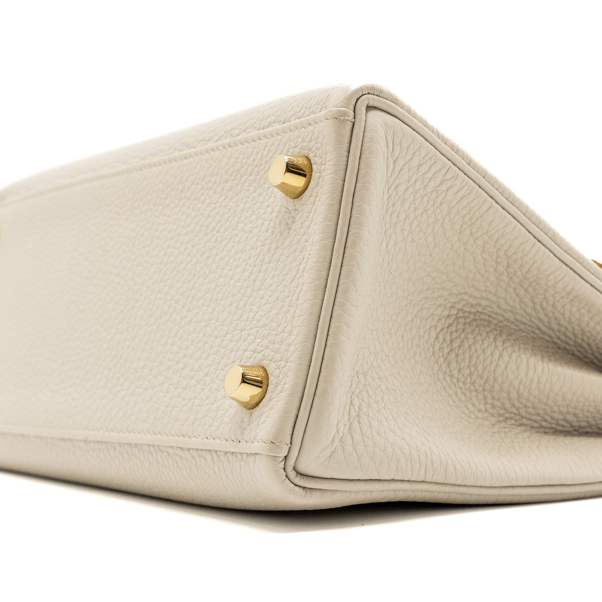 Hermes kelly 25 togo beton GHW with an extra hermes rodeo pm bag charm