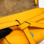 LOEWE MINI GATE DUAL BAG CALFSKIN MANDARIN LGHW