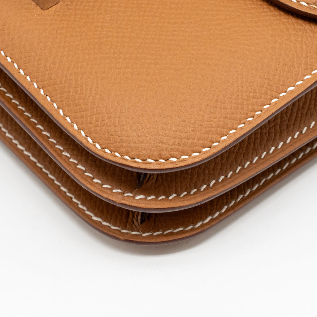 Hermes Mini Constance epsom Gold SHW